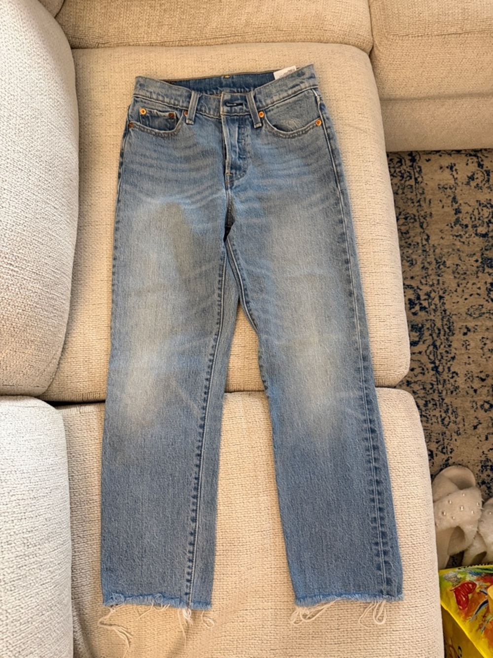 Levi’s Light Wash Straight Leg Jeans